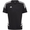 Koszulka dla dzieci adidas Condivo 22 Jersey czarno-biała HA6278