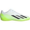 Buty piłkarskie adidas X Crazyfast.4 IN biało-zielone IE1586