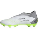 Buty piłkarskie adidas Predator Accuracy.3 Laceless FG biało-szare GZ0021