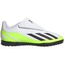 Buty piłkarskie dla dzieci adidas X Crazyfast.4 H&L TF biało-zielone IE4060