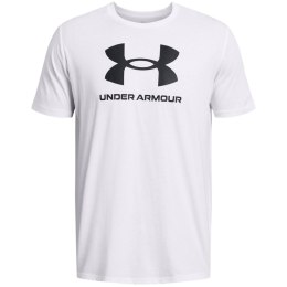 Koszulka męska Under Armour Sportstyle Logo biała 1382911 100