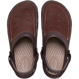 Chodaki męskie Crocs Yukon Vista II LR Clog brązowe 207689 23D