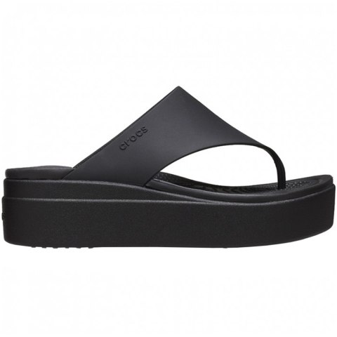 Klapki damskie Crocs Brooklyn Flip czarne 208727 001