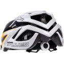 Kask rowerowy Meteor Gruver M 55-58 cm biało-czarno-pomarańczowy 24751