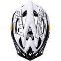 Kask rowerowy Meteor Gruver M 55-58 cm biało-czarno-pomarańczowy 24751