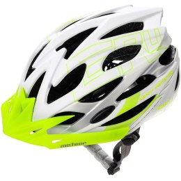 Kask rowerowy Meteor Gruver M 55-58 cm biało-zielony 24801