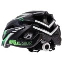 Kask rowerowy Meteor Gruver M 55-58 cm czarno-zielony 24745