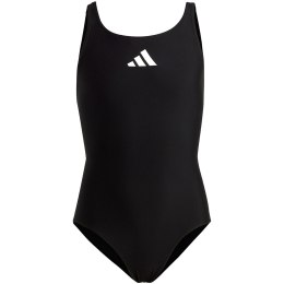 Kostium kąpielowy dla dziewczynki adidas Solid Small Logo czarny HR7477