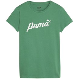 Koszulka damska Puma ESS+Script zielona 679315 86