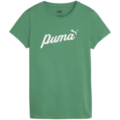 Koszulka damska Puma ESS+Script zielona 679315 86