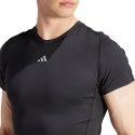 Koszulka męska adidas Techfit Aeroready Short Sleeve czarna IS7606