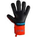 Rękawice bramkarskie Reusch Attrakt Freegel Silver Finger Support Junior czerwone 5372230 3333