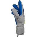 Rękawice bramkarskie Reusch Attrakt Freegel Silver Finger Support Junior szaro-niebieskie 5272230 6006