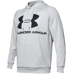 Bluza męska Under Armour Rival Fleece Logo Hoodie jasnoszara 1345628 014