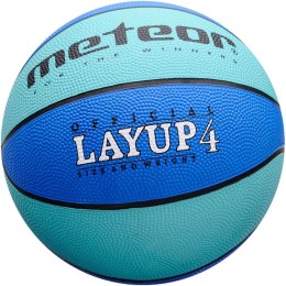 Piłka koszykowa Meteor Layup 4 niebieska 07028