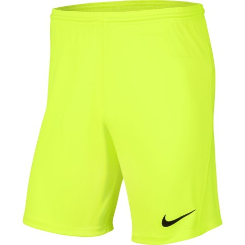 Spodenki dla dzieci Nike Dry Park III NB K limonkowe BV6865 702