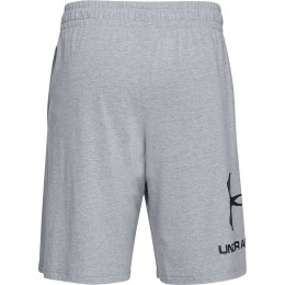 Spodenki męskie Under Armour Sportstyle Cotton Logo szare 1329300 035