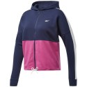 Bluza damska Reebok Te Linear Logo granatowo-różowa FU2205