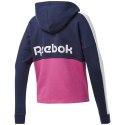 Bluza damska Reebok Te Linear Logo granatowo-różowa FU2205