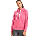 Bluza damska Under Armour Rival Fleece Metallic Hoodie różowa 1356323 668