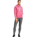 Bluza damska Under Armour Rival Fleece Metallic Hoodie różowa 1356323 668