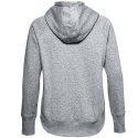 Bluza damska Under Armour Rival Fleece Metallic Hoodie szara 1356323 035