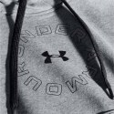 Bluza damska Under Armour Rival Fleece Metallic Hoodie szara 1356323 035