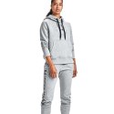 Bluza damska Under Armour Rival Fleece Metallic Hoodie szara 1356323 035