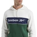 Bluza męska Reebok Classic Linear Hoodie biało-zielona GD0436