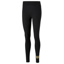 Legginsy damskie Puma ESS+ Metallic czarne 586896 01