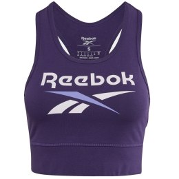 Stanik sportowy Reebok Identity BL Cotton Bralette fioletowy GI6575