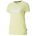 Koszulka damska Puma ESS Logo Heather żółta 586876 40