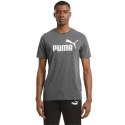 Koszulka męska Puma ESS Heather Tee szara 586736 01