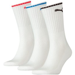 Skarpety Puma Sport Crew Stripe 3Pack białe 907941 02