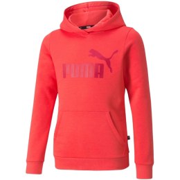 Bluza dla dzieci Puma ESS Logo Hoodie FL czerwona 587031 35