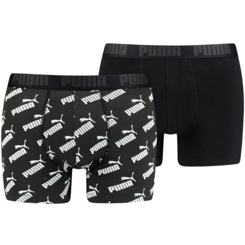 Bokserki męskie Puma Aop Boxer 2P czarne 935054 01