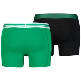 Bokserki męskie Puma Basic Boxer 2P zielone, czarne 906519 04