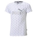 Koszulka dla dzieci Puma ESS+ Dotted Tee biała w kropki 587042 02