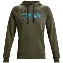 Bluza męska Under Armour Rival FLC Signature HD khaki 1366363 390