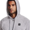 Bluza męska Under Armour Rival Fleece FZ Hoodie jasnoszara 1357111 011