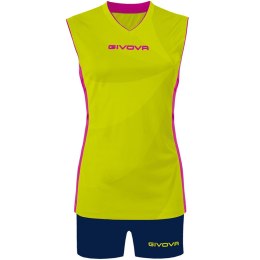 Komplet sportowy Givova Kit Elica KIT C58 żółto-granatowy