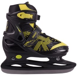 Łyżwy Roces Jokey Ice 3.0 Boy czarno-limonkowe 450707 02