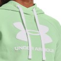 Bluza damska Under Armour Rival Fleece Logo Hoodie zielona 1356318 335