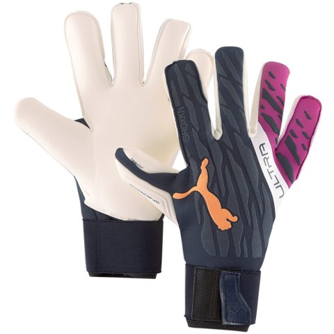 Rękawice bramkarskie Puma Ultra Grip 1 Hybrid Pro granatowo-różowe 41786 04