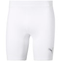 Spodenki męskie Puma LIGA Baselayer Short Tight białe 655924 04