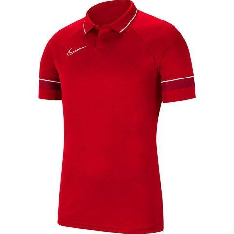 Koszulka dla dzieci Nike Dri-FIT Academy 21 Polo SS czerwona CW6106 657