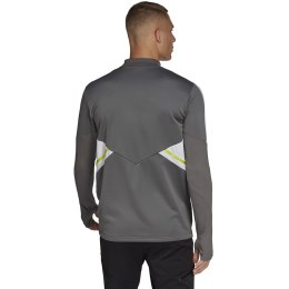 Bluza męska adidas Condivo 22 Training 1/2 zip szaro-biała HD2312