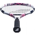 Rakieta do tenisa ziemnego Babolat Feather S CV G2 biało-różowo-granatowa 194032 121239