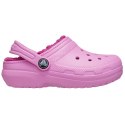 Chodaki dla dzieci Crocs Lined Clog różowe 207009 6SW