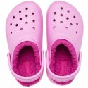 Chodaki dla dzieci Crocs Lined Clog różowe 207009 6SW